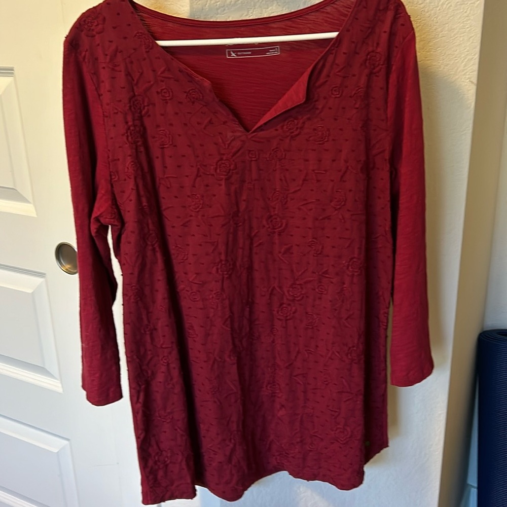 Eddie Bauer Ladies V neck Tunic size L